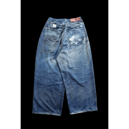 TALKING ABOUT THE ABSTRACTION DENIM PRINT WIDE PT