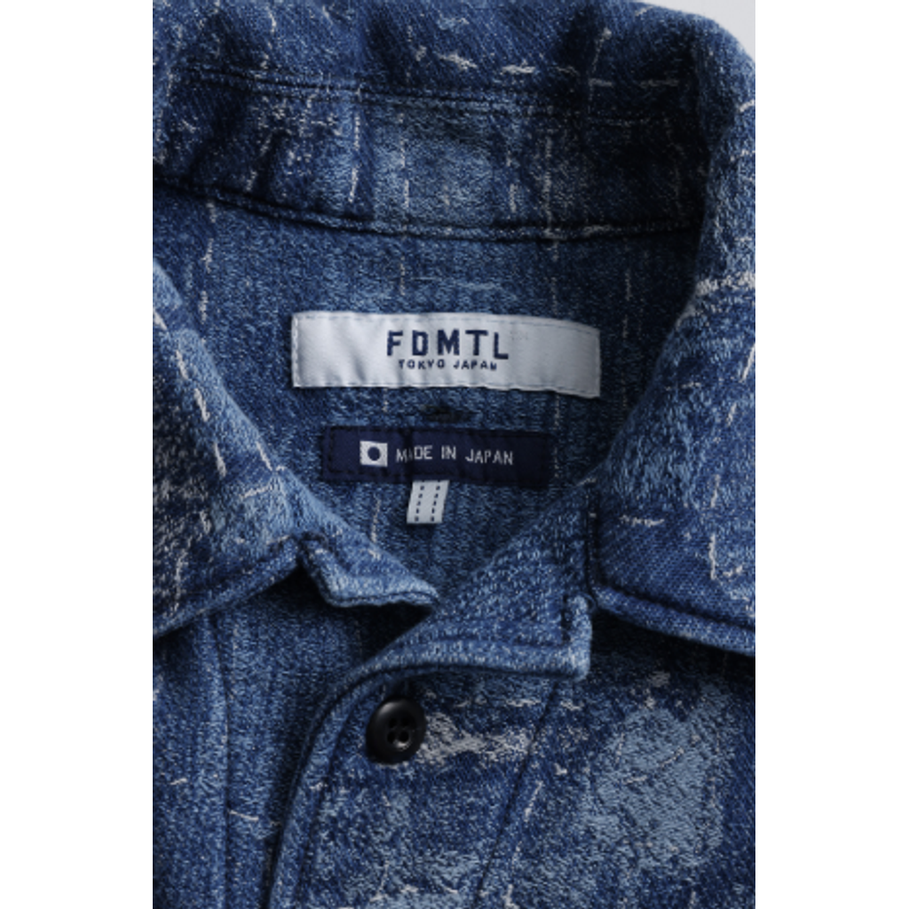 FDMTL FA26SH41JU BORO JACQUARD SHIRT JACKET 3YR WASH