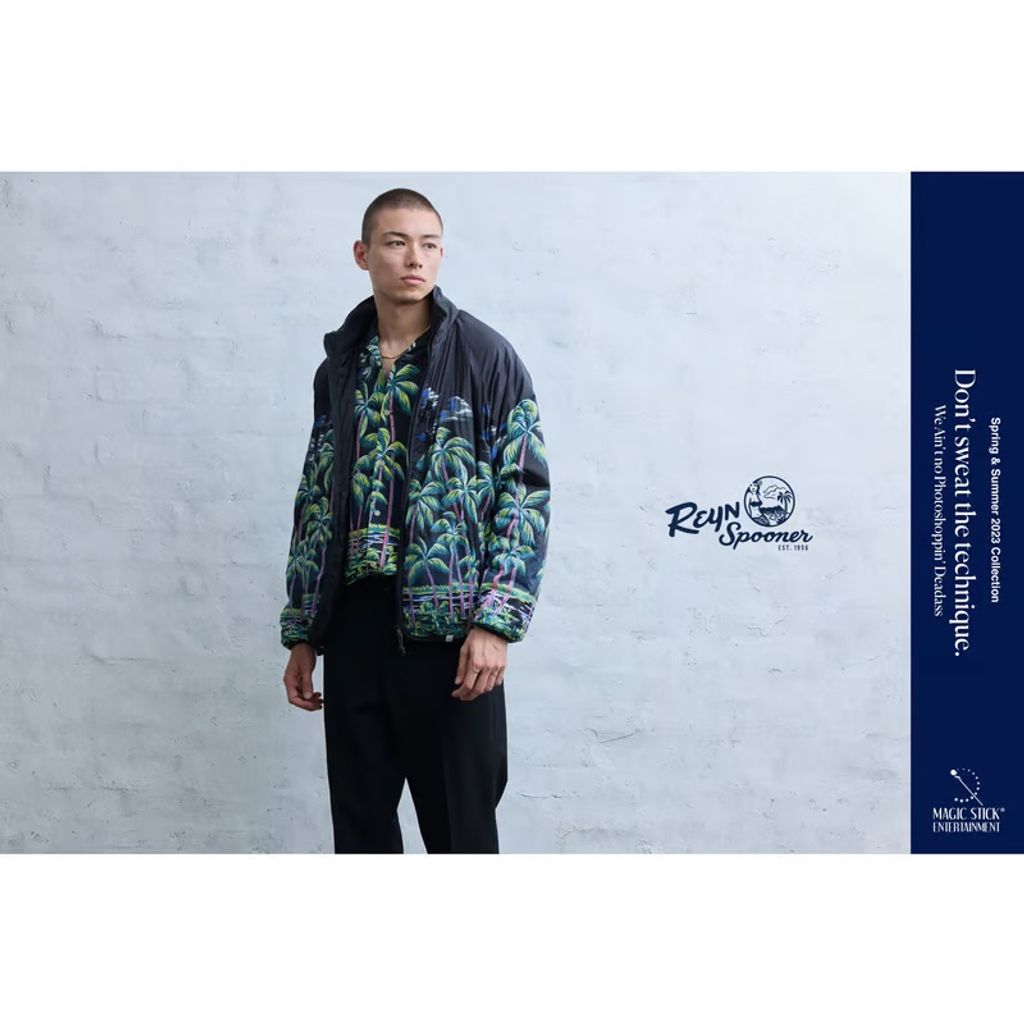 MAGIC STICK DK PALMS HAWAIIAN PUFFER JACKET BY REYN SPOONER