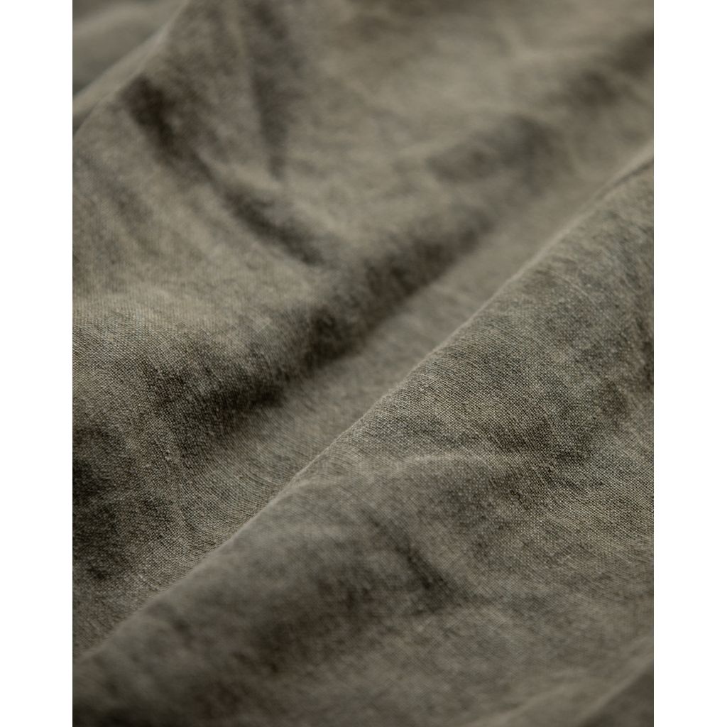 ANACHRONORM PIGMENT DYED LINEN TAPERED EASY PANTS