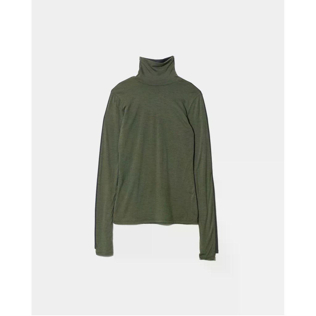 beautiful people flip washable wool jersey high neck top