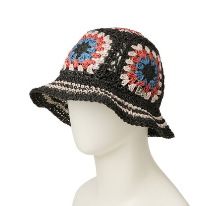 NEW ERA クロシェ ニットバケット ペーパー ブラック