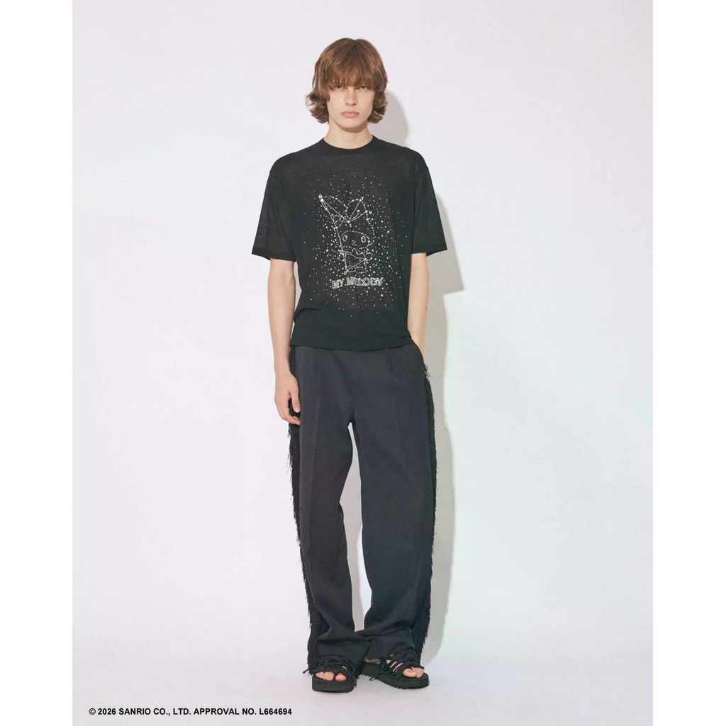 beautiful people MY MELODY&KUROMI 80/1 ELS jersey T