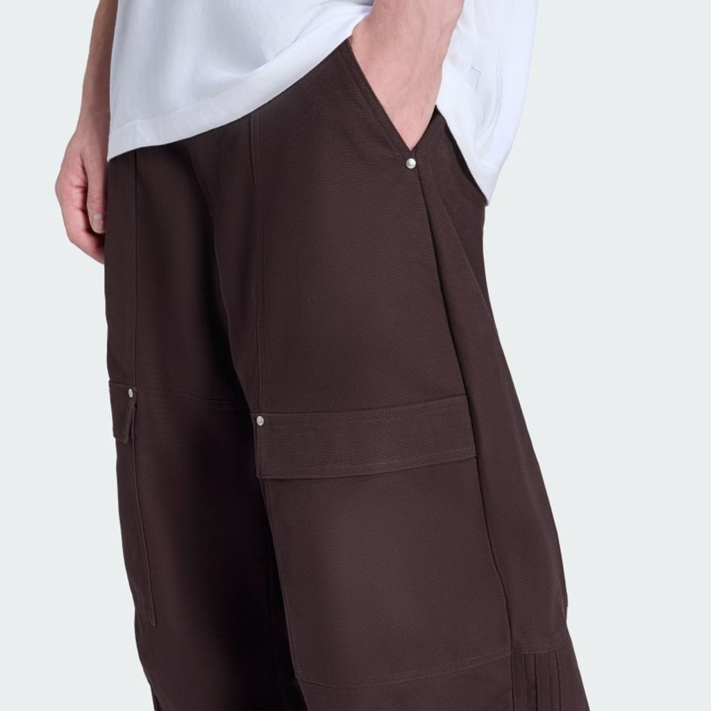 adidas Originals オリジナルズ キャンバス カーゴ ワークパンツ（Aurora Coffee）