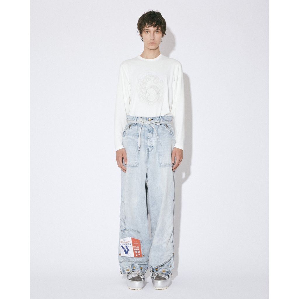 beautiful people Lee double-end denim 91-B/logger pants bleach