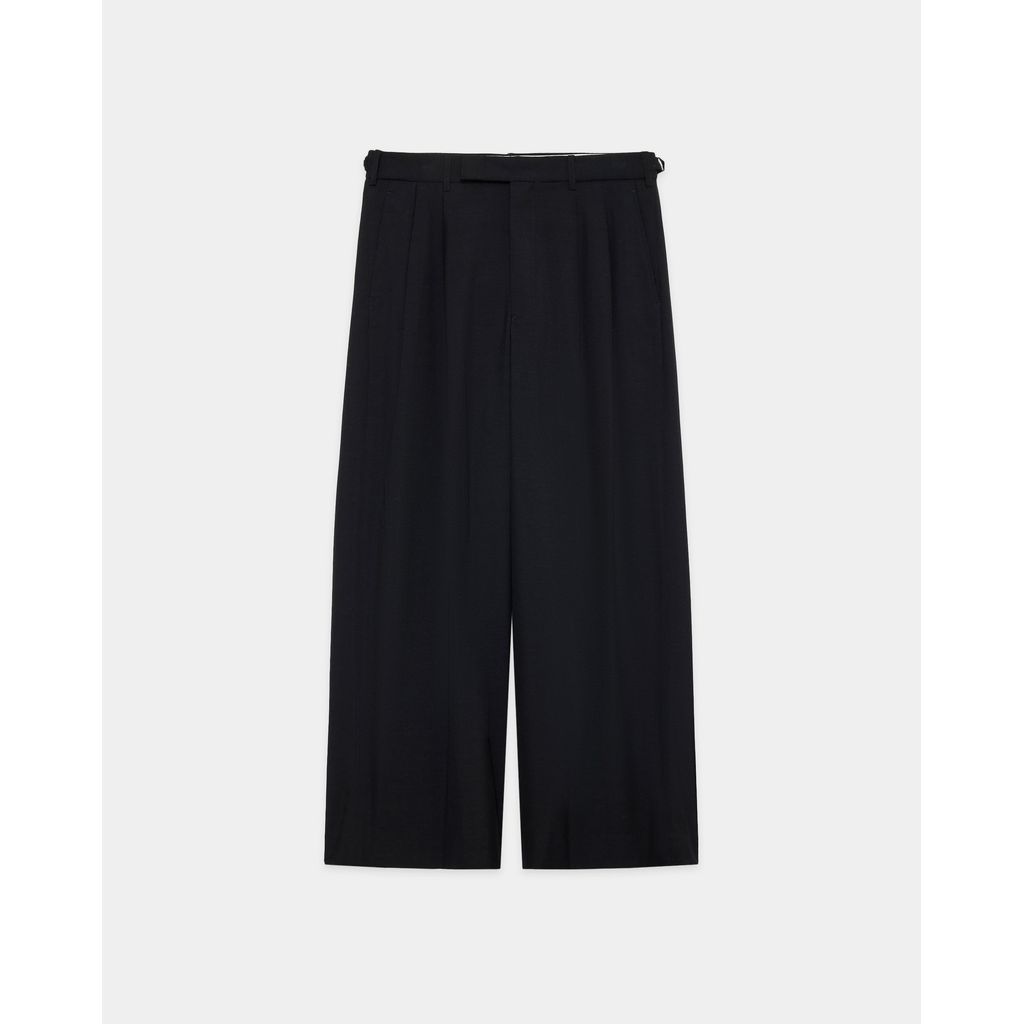 marka 2/72 Wool Tropical Washer Two Tuck Baggy Trousers