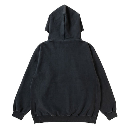 NEXUSVII. DAMAGED HALF ZIP HOODY