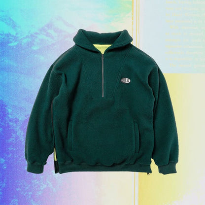 HOMBRE NINO VENTILATION BOA FLEECE HALF ZIP D.GREEN