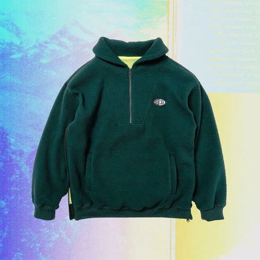 HOMBRE NINO VENTILATION BOA FLEECE HALF ZIP D.GREEN