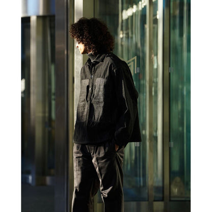 FOUNDOUR MOCK NECK LONG SLEEVE SHIRT