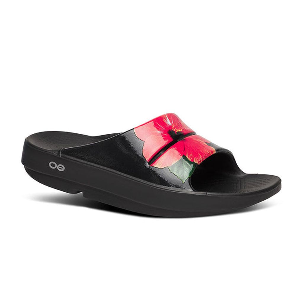 OOFOS Women's OOahh Limited - Pop Hibiscus