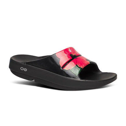 OOFOS Women's OOahh Limited - Pop Hibiscus