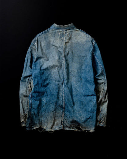 ANACHRONORM DAMAGED LIGHToz BM DENIM COVERALL