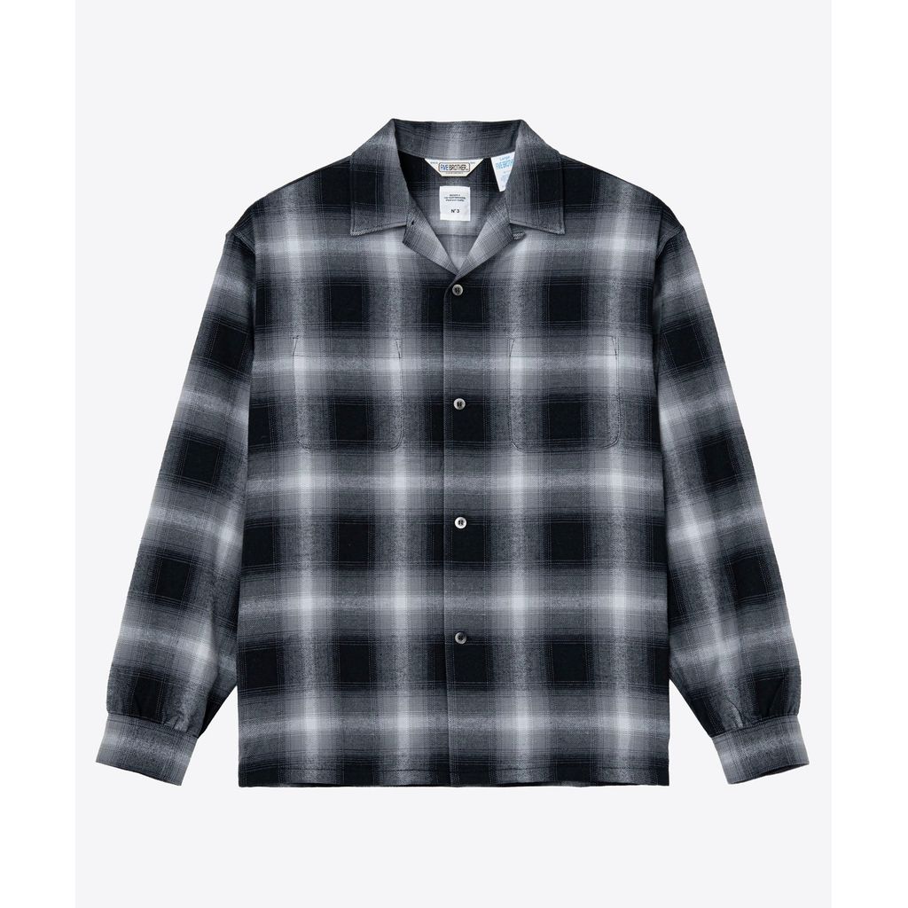BEDWIN & THE HEARTBREAKERS FIVE BROTHER Ex. L/S CHECK SHIRT "VIN"