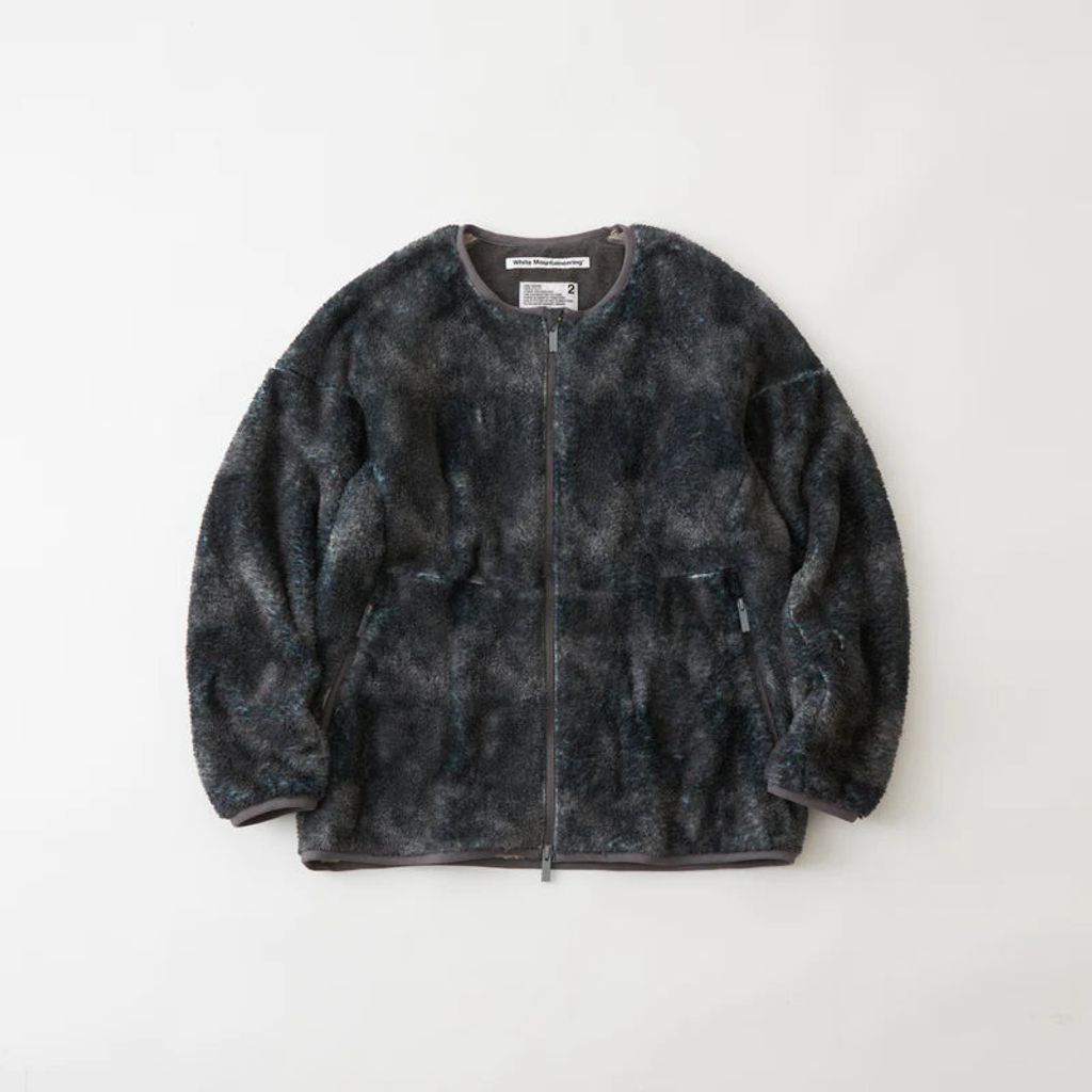 WHITE MOUNTAINEERING ABSTRUCT PATTERN FLEECE BLOUSON