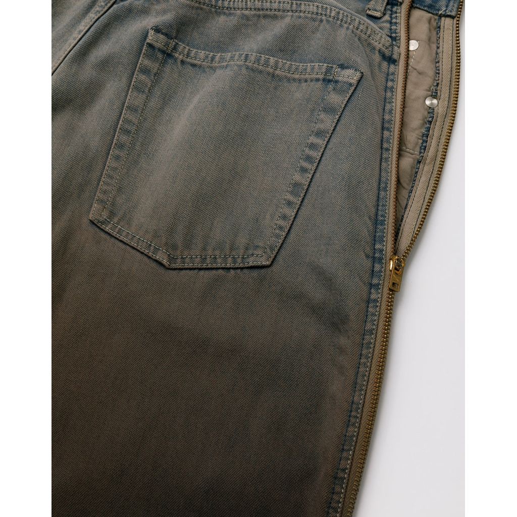 beautiful people double-end selvedge denim pants gradation