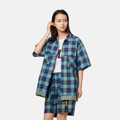 Timberland  TOKYO DESIGN COLLECTIVE オールジェンダー 半袖 プレイド シャツ