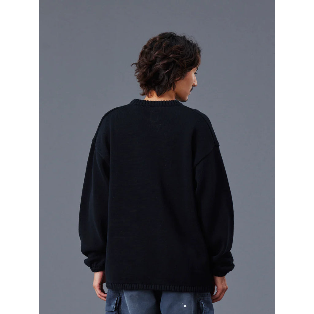 Liberaiders  WOVEN LOGO KNIT SWEATER 774012503