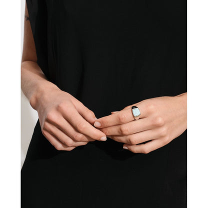 TOM WOOD Kay Ring Ice Blue