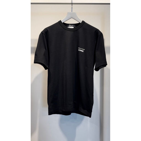 COMME des GARCONS HOMME COTTON PLAIN LOGO T-SHIRTS（BLACK）