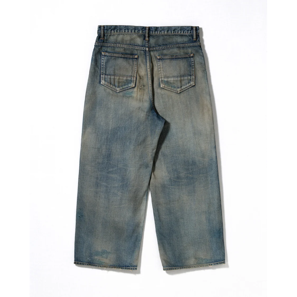 ANACHRONORM REMAKED WIDE 5P DENIM PANTS LIGHT INDIGO