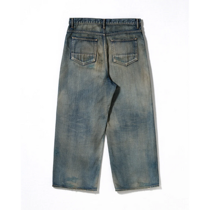 ANACHRONORM REMAKED WIDE 5P DENIM PANTS LIGHT INDIGO