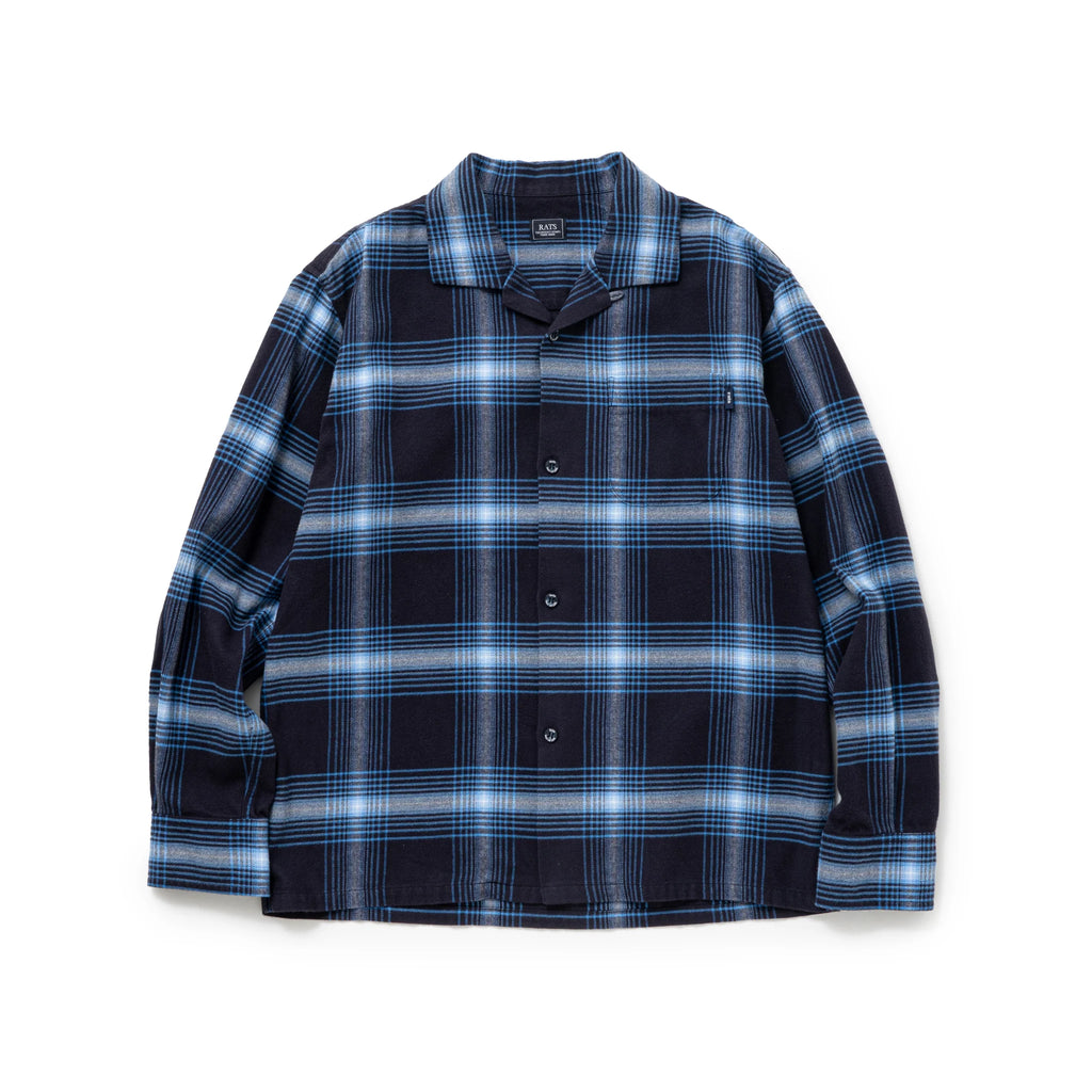 RATS COTTON RAYON CHECK SHIRT