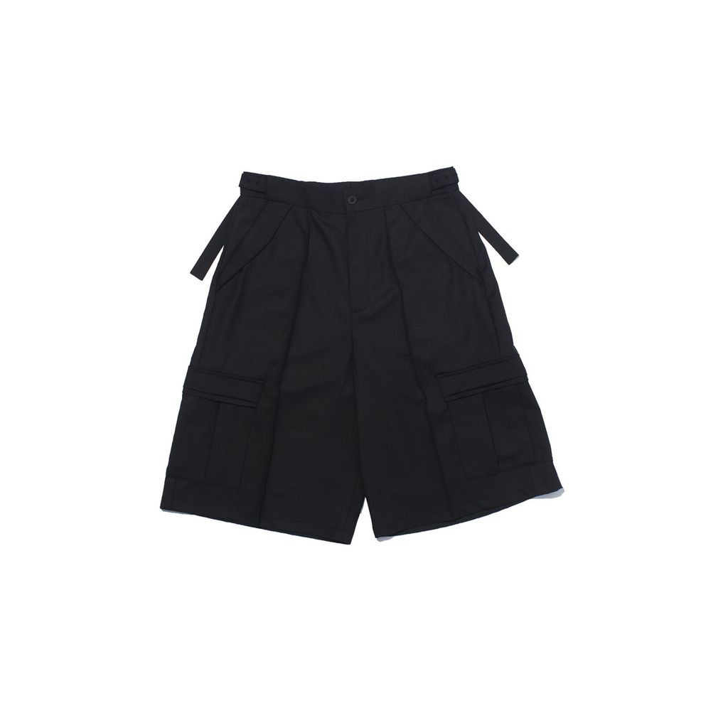 F/CE.  TWISTPOLYESTER WIDE SHORTS