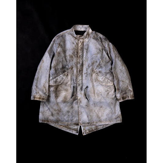 ANACHRONORM  DIRTPAINT NYLON MODS COAT WHITE