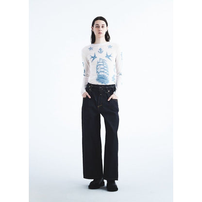 DAIRIKU "Freedom Stitch" Rigid Denim Western Pants