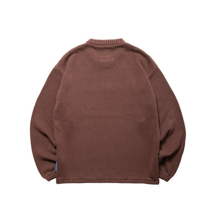 Liberaiders  WOVEN LOGO KNIT SWEATER 774012503