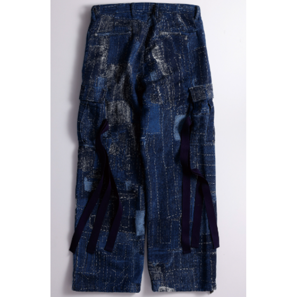 FDMTL FA26PN51JR  BORO JACQUARD CARGO PANTS RINSE