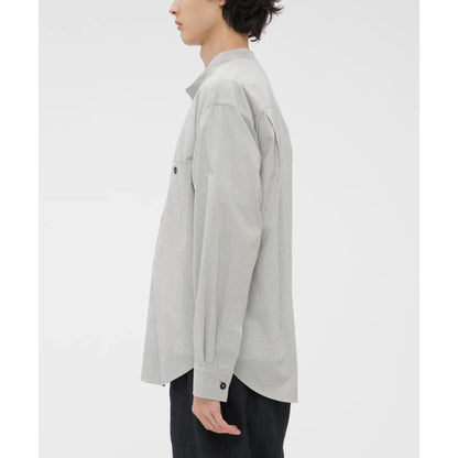 MHL. WORN COTTON HAIRLINE STRIPE SHIRT