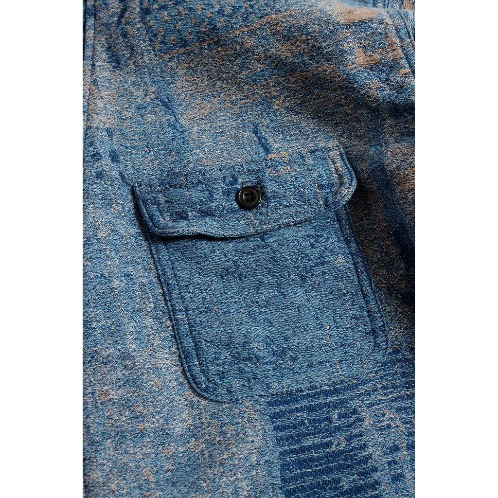 FDMTL BORO JAQUARD HAORI SHIRT 3YR WASH