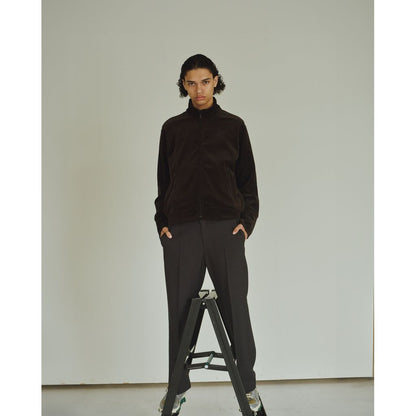 marka Recycled Polyester Non-Mulesed Wool Gabardine Two Tuck Military Trousers