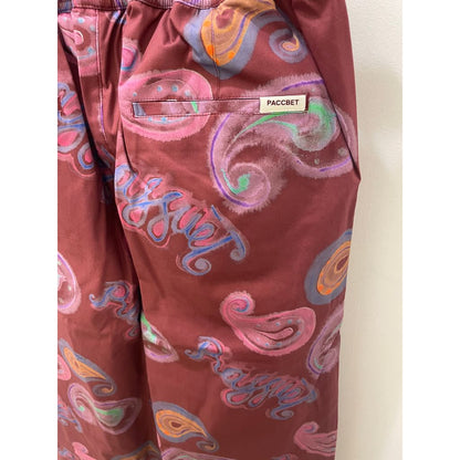 RASSVET/PACCBET  MEN PAISLEY VACATION TROUTHERS WOVEN