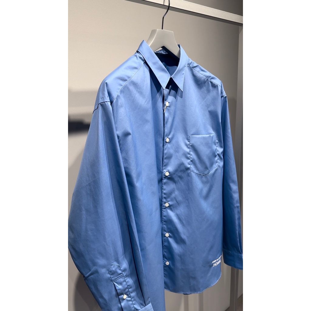 COMME des GARCONS HOMME COTTON PLAIN LOGO SHIRTS（SAX）