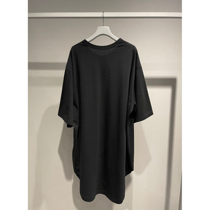 Ground Y COTTON JERSEY HEM ROUND JUMBO T-SHIRT SHORT SLEEVES