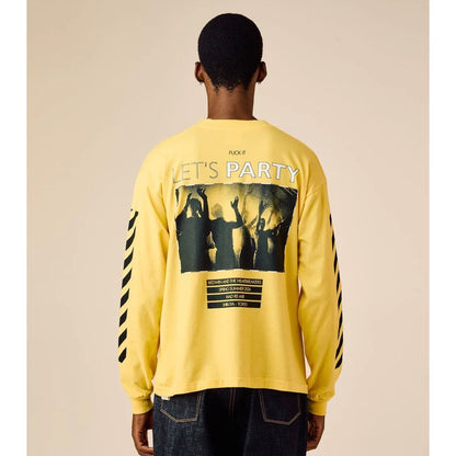 BEDWIN & THE HEARTBREAKERS L/S PRINTED TEE "Lets Party"