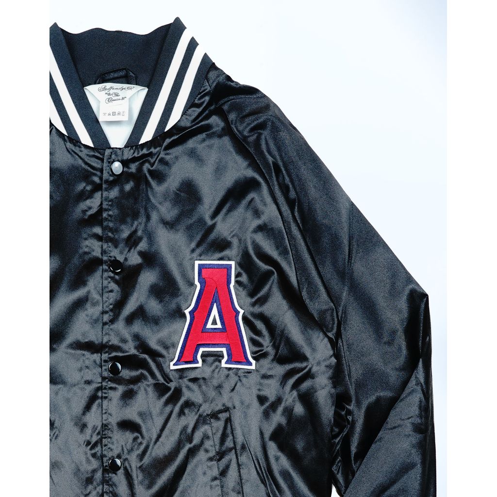 ANDFAMILYS Satin Baseball Jacket -A-