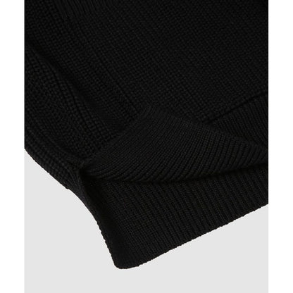 COMME des GARCONS HOMME BATONER W-NAME WOOL KNIT CARDIGAN（BLACK）