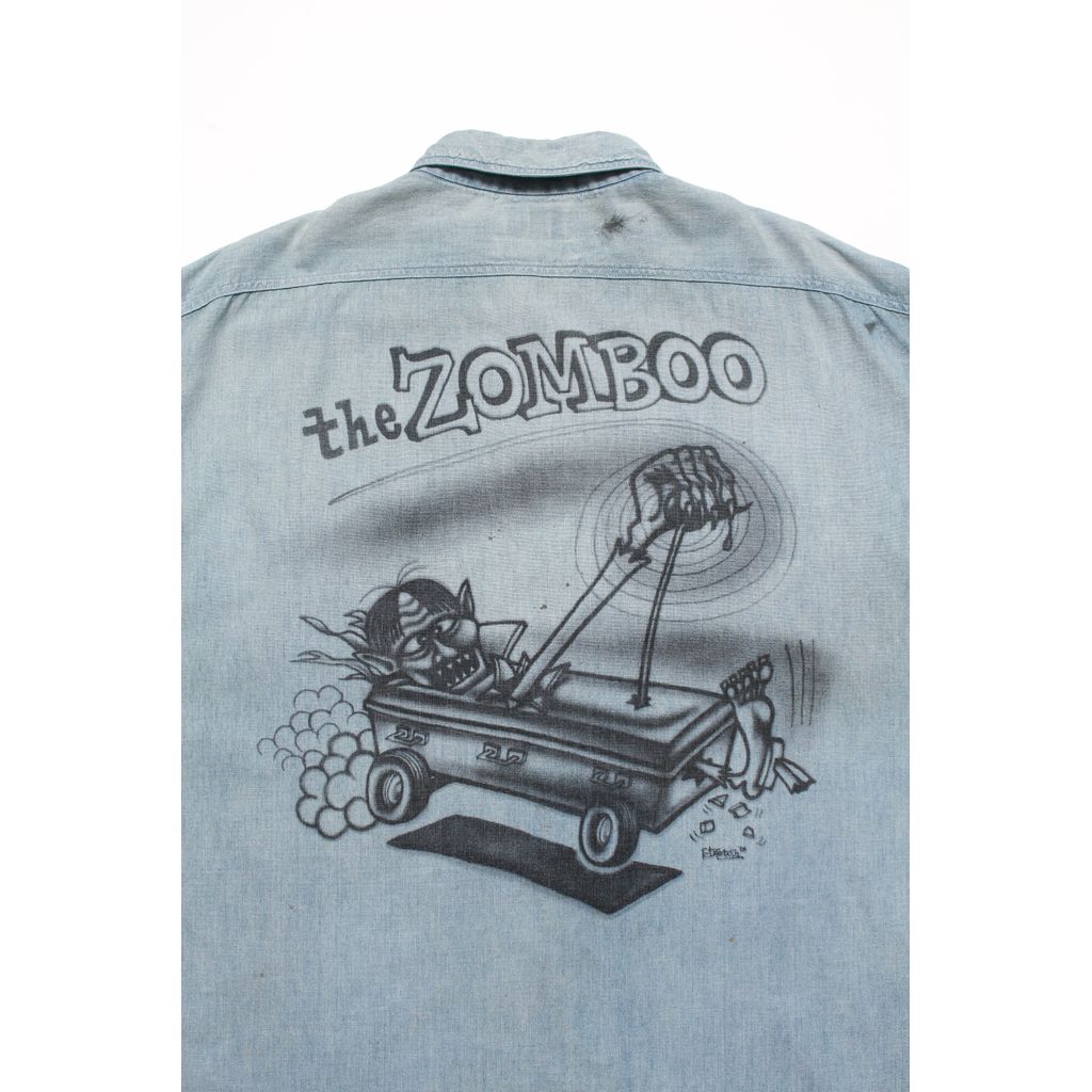 BOWWOW SKETCH ZOMBOO USN CHAMBRAY SHIRT AGED