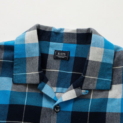 RATS COTTON RAYON CHECK SHIRT