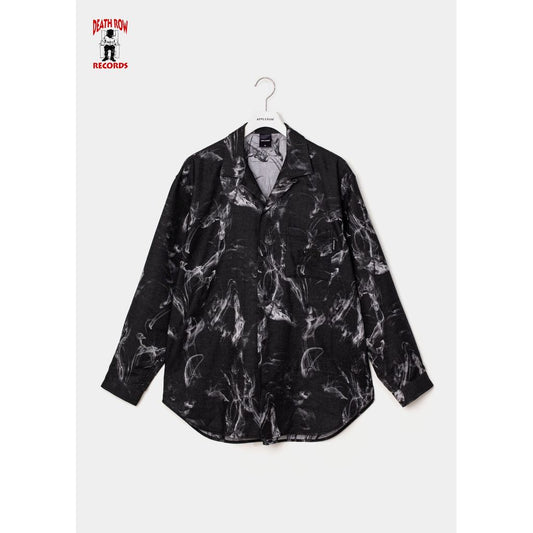 APPLEBUM DEATH ROW RECORDS L/S SHIRT-SMOKE
