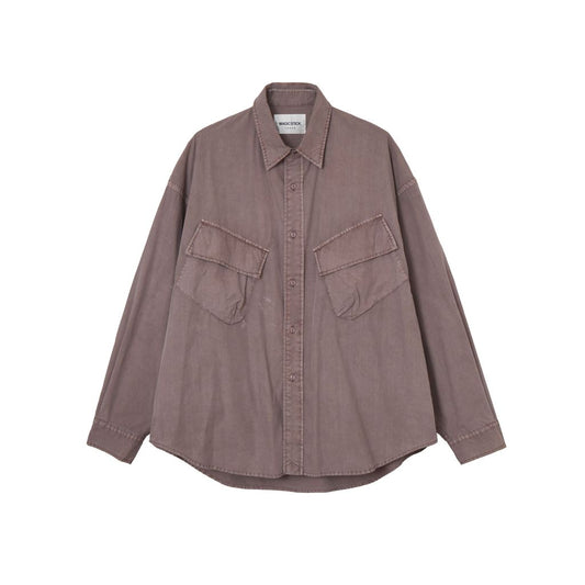 MAGIC STICK WIDE FIT UTILITY SHIRT (FADE RED BEAN)