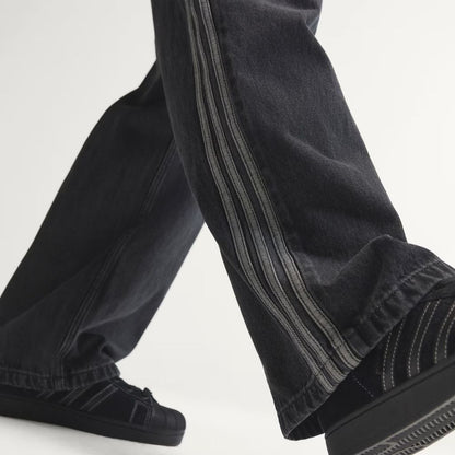 adidas Originals SST デニム ジーンズ ミッドライズ ストレート レッグ