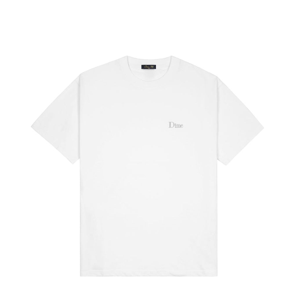 Dime  Classic Small Logo T-Shirt(White/Black)