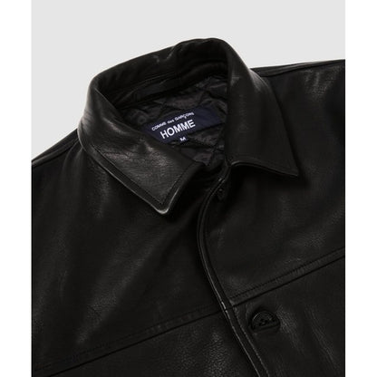 COMME des GARCONS HOMME DEER SKIN LEATHER CAR COAT