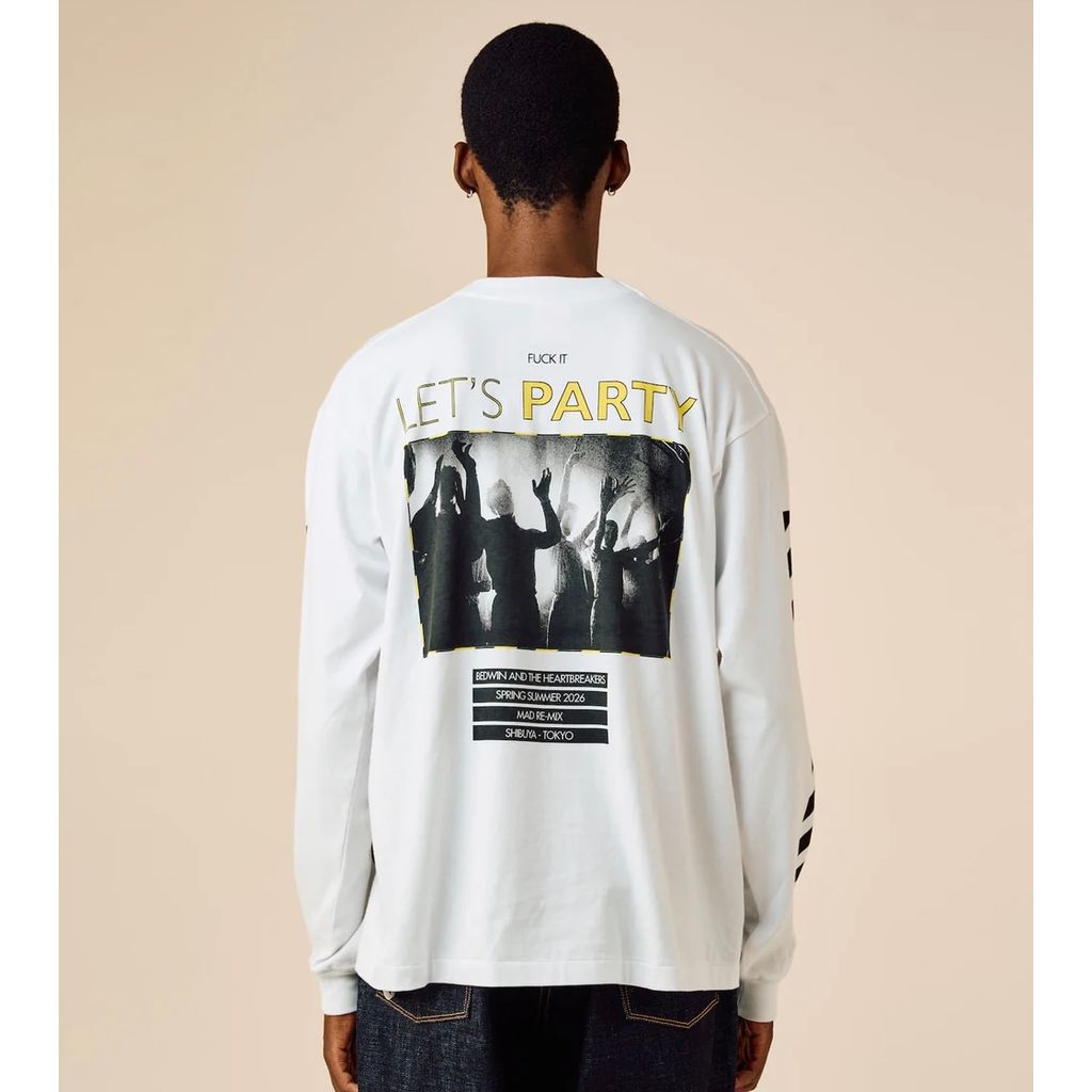 BEDWIN & THE HEARTBREAKERS L/S PRINTED TEE "Lets Party"
