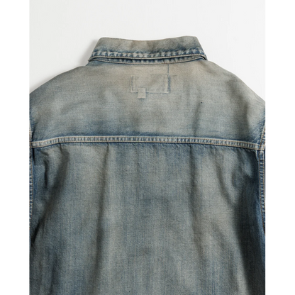 ANACHRONORM  DAMAGED DENIM JACKET LIGHT INDIGO